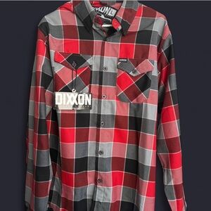 DIXXON Red and Black Flannel Shirt